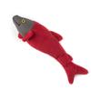 GLORIA Plush Dog Toy - Red - 29cm - Fish Lead - with Squeaker view 1