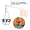Jenngaoo Sauna Aromatherapy Bowl, Stainless Steel, 12.7 cm view 4