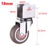4-Pack 2-Inch Swivel Casters with Brakes, U-Type Mount view 2