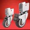 4-Pack 2-Inch Swivel Casters with Brakes, U-Type Mount view 3