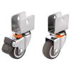 4-Pack 2-Inch Swivel Casters with Brakes, U-Type Mount view 4