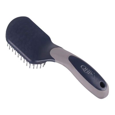 QHP Tail and Mane Brush (Navy/Gray)