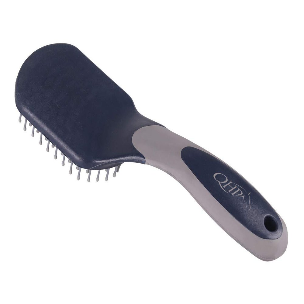 QHP Tail and Mane Brush (Navy/Gray)