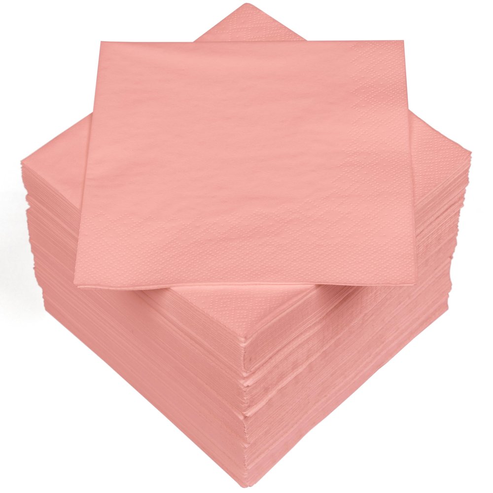HEKU 100 Solid-Color 3-Ply Napkins, 33 x 33 cm, Pink