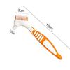 1/2-Piece Double-Bristle-Head Toothbrush Set with Multilayer Bristles for Denture Care view 3