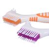 1/2-Piece Double-Bristle-Head Toothbrush Set with Multilayer Bristles for Denture Care view 4