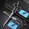 SLRMKK Hairdressing Scissors Set, Professional Hair Cutting and Thinning Scissors for Salon, Barber, or Home Use, Lightweight and Sharp, C, 5.5-Inch Set view 1