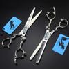 SLRMKK Hairdressing Scissors Set, Professional Hair Cutting and Thinning Scissors for Salon, Barber, or Home Use, Lightweight and Sharp, C, 5.5-Inch Set view 2