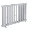 roba Foldable Playpen, Taupe, 74 x 100 cm, Space-Saving Wooden Playpen with Casters view 2