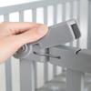 roba Foldable Playpen, Taupe, 74 x 100 cm, Space-Saving Wooden Playpen with Casters view 4