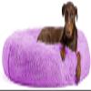 DHGTEP Round Plush Calming Dog Bed, 70–120 cm view 1