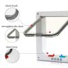 Hua Cat Flap with 4-Way Lock for Metal Doors and Windows, 3 Sizes (Small) view 3