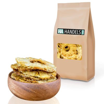 Dried Pineapple, Unsweetened, Unsulfured, Untreated, No Preservatives, Artificial Colors or Flavors, Resealable Bag, 1–5 kg (2.5 kg)