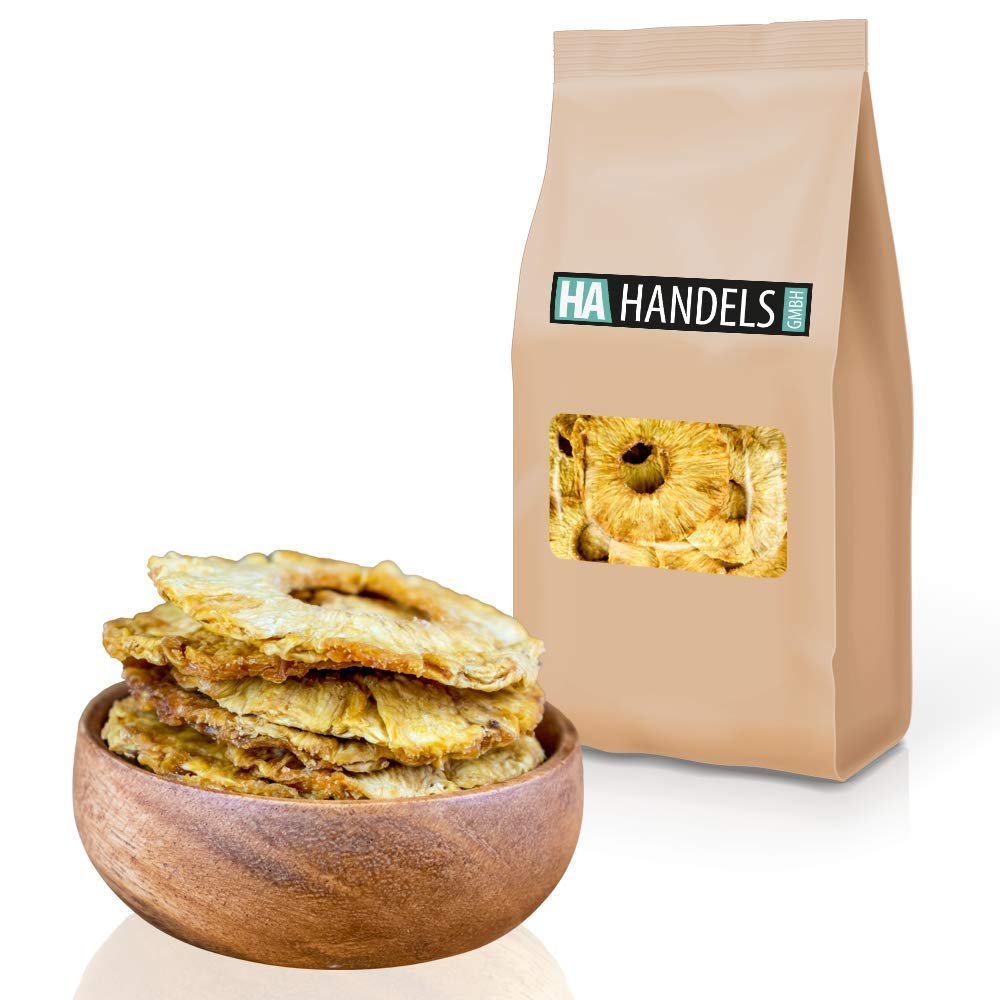 Dried Pineapple, Unsweetened, Unsulfured, Untreated, No Preservatives, Artificial Colors or Flavors, Resealable Bag, 1–5 kg (2.5 kg)