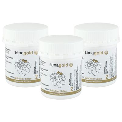 Senagold Schuessler Salts No. 2 Calcium phosphoricum D6, 3 x 400 Tablets