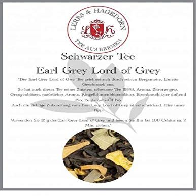 Lerbs & Hagedorn Earl Grey Lord of Grey Black Tea – Bergamot & Lime, 2 kg (approx. 162 liters)
