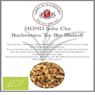 Lerbs & Hagedorn Mono Kraut Soba Cha Organic Roasted Buckwheat Tea, Nutty and Full-Bodied, 1 kg (Approx. 81 L)
