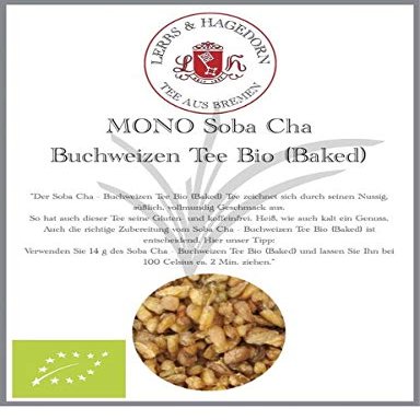 Lerbs & Hagedorn Mono Kraut Soba Cha Organic Roasted Buckwheat Tea, Nutty and Full-Bodied, 1 kg (Approx. 81 L)