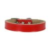 Adjustable Genuine Leather Dog Collar, Strong Pet/Cat Neck Strap for Chihuahua Puppies (Yellow, M) view 2