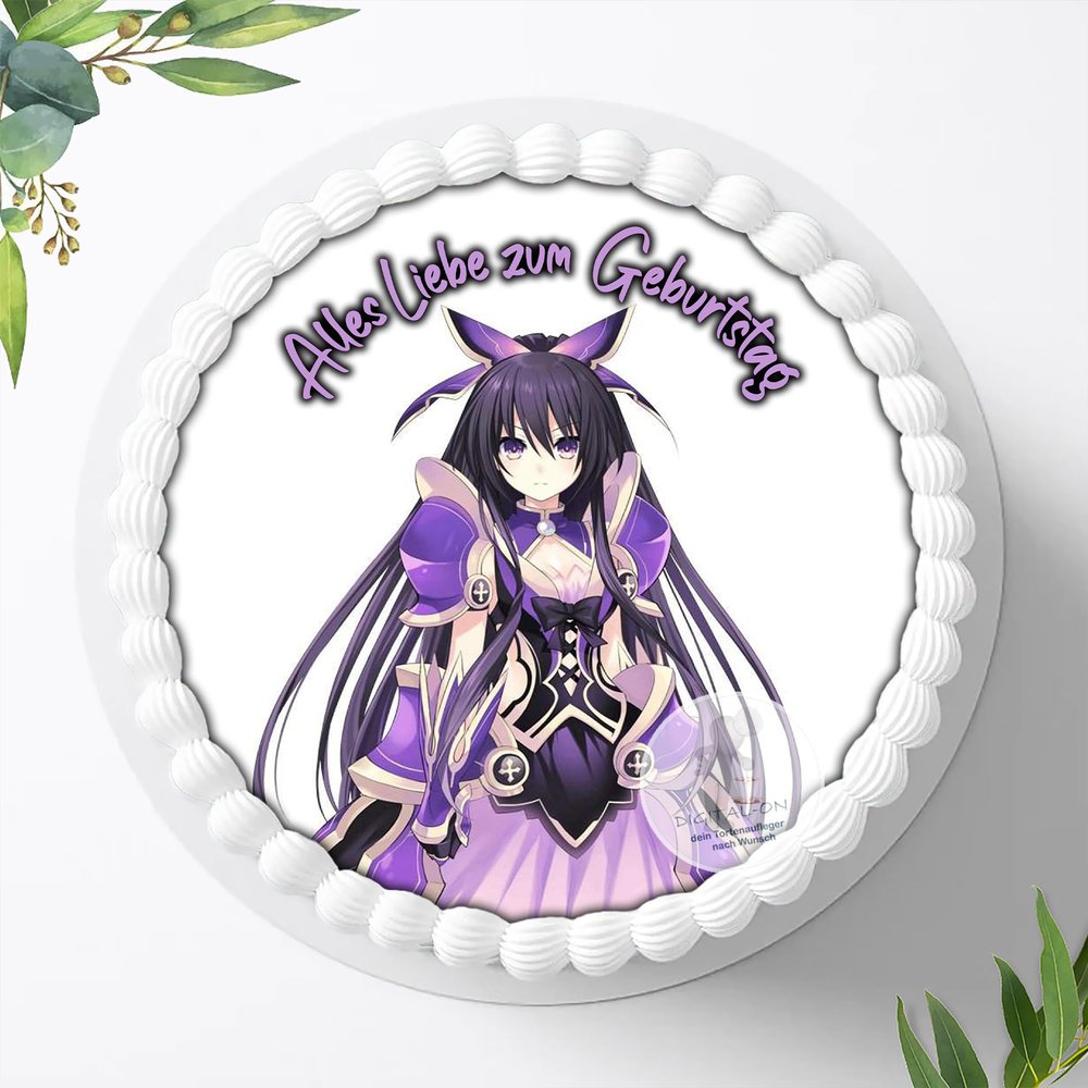 Manga Anime Edible Cake Topper, Fondant Cake Image, 20 cm