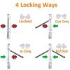 Hua Cat Door, 4-Way Lock, PC Pet Door for Glass and Windows view 4