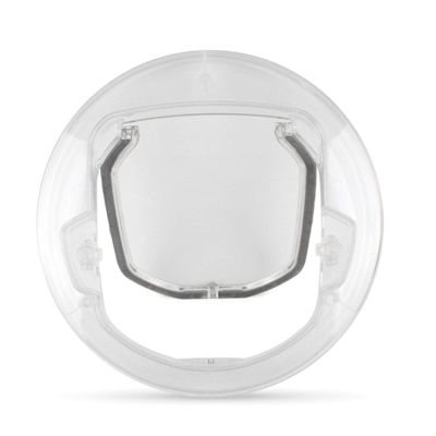 Hua Cat Door, 4-Way Lock, Transparent Flap for Wood Doors and Sliding-Glass Windows