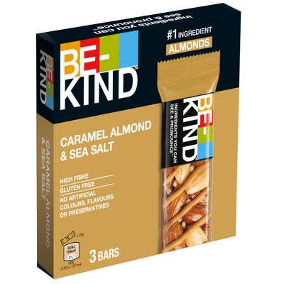 BE-KIND Caramel Almond & Sea Salt Nut Bars, Gluten-Free, 3 x 30 g