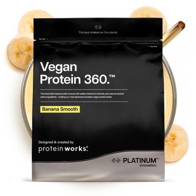 Protein Works Vegan Protein 360 - Platinum, Banana Smooth, 500 g
