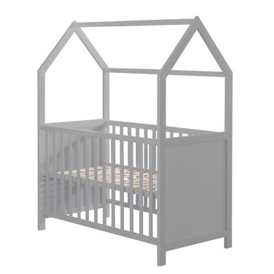 roba House Bed 60 x 120 cm, FSC-Certified, Taupe