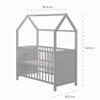 roba House Bed 60 x 120 cm, FSC-Certified, Taupe view 3