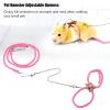 SALUTUYA Adjustable Hamster Harness with Traction Rope (Pink) view 3