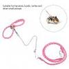 SALUTUYA Adjustable Hamster Harness with Traction Rope (Pink) view 4