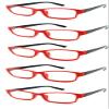 Slim The Reading Glasses Company Lightweight Comfortable Readers Value 5 Pack Designer Style Mens Womens With Case and Pouch Red Black +3.00 view 1