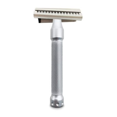 The Goodfellas' Smile Legione Slant Safety Razor, Silver/Black