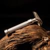 The Goodfellas' Smile Legione Slant Safety Razor, Silver/Black view 2
