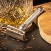 The Goodfellas' Smile Legione Slant Safety Razor, Silver/Black view 3