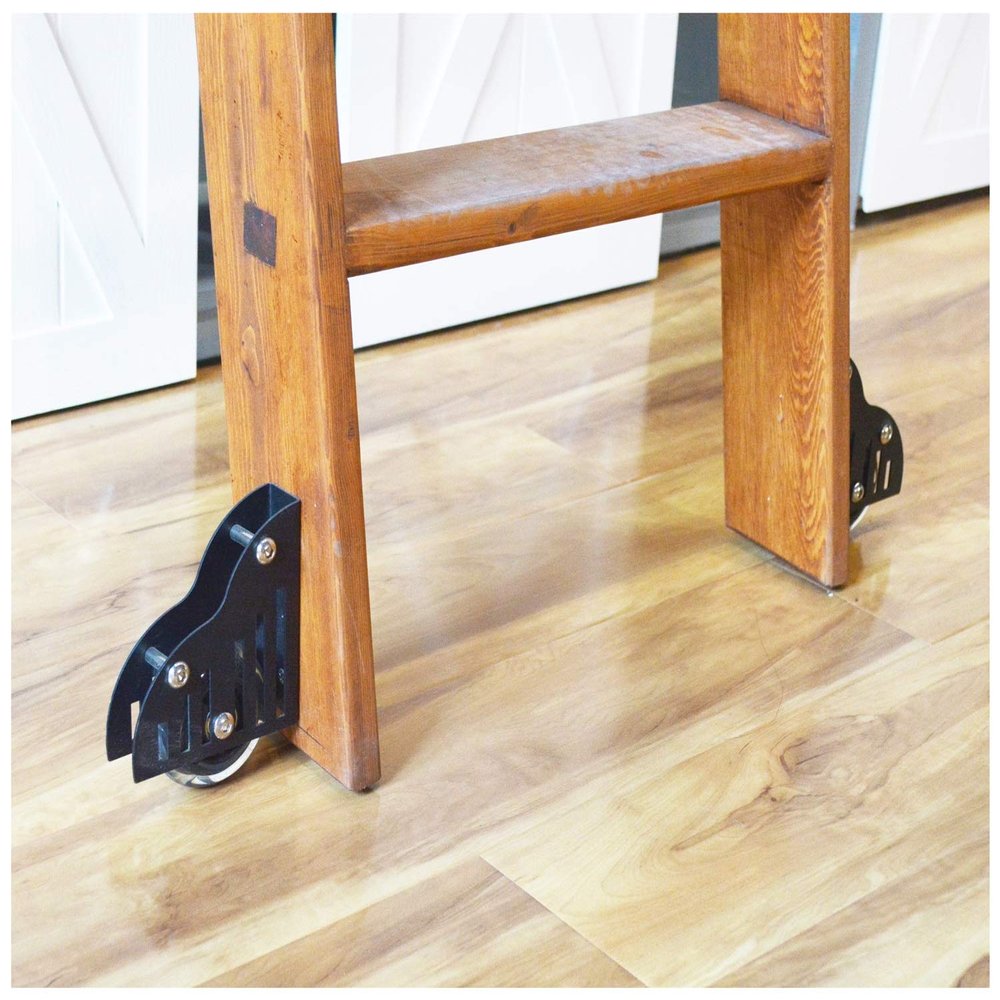 Temhyu Shuxiang Small Furniture Casters, Black, 2-Piece Set