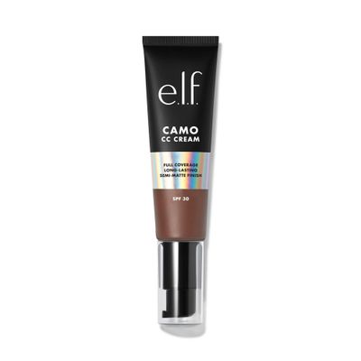 e.l.f. Camo CC Cream, Color-Correcting Medium-to-Full Coverage Foundation with SPF 30, Vegan & Cruelty-Free, Rich 620 W