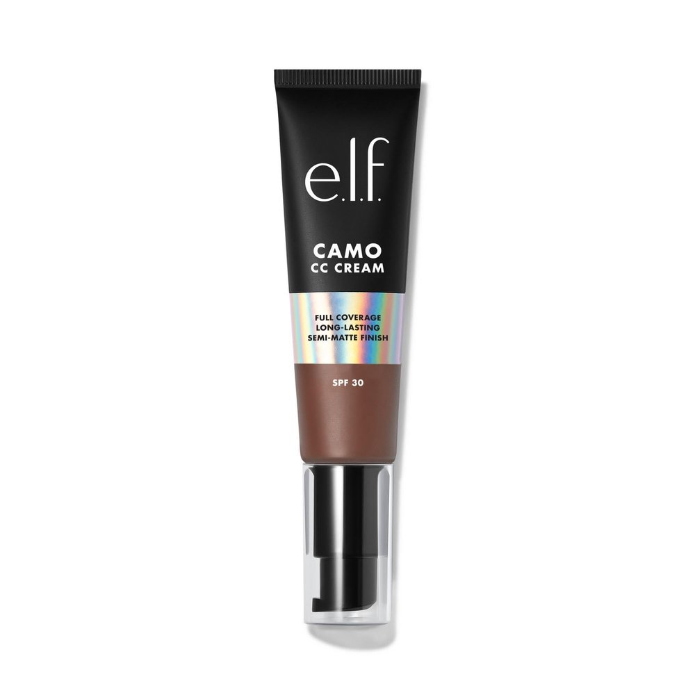 e.l.f. Camo CC Cream, Color-Correcting Medium-to-Full Coverage Foundation with SPF 30, Vegan & Cruelty-Free, Rich 620 W