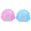 VILLCASE 2-Piece Hamster Hideouts, Mini Hamster Igloo Summer Cooling Houses, Plastic Small Pet Sand Bath, Assorted Colors view 1