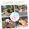 VILLCASE 2-Piece Hamster Hideouts, Mini Hamster Igloo Summer Cooling Houses, Plastic Small Pet Sand Bath, Assorted Colors view 3