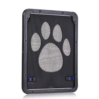 Hua Cat Door with 2-Way Lock, ABS and Nylon, for Wood Doors and Windows, 2 Sizes (42 x 37 cm)
