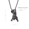 Cute Dog-Shaped Urn Necklace for Ashes with 50.8 cm Snake Chain view 2