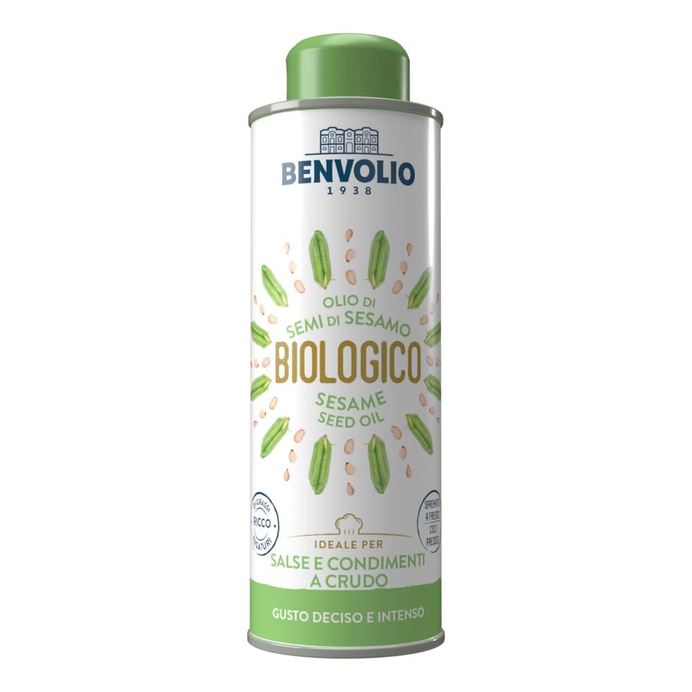 Benvolio 1938 Organic Virgin Cold-Pressed Sesame Oil, 250 ml