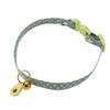 Soft Adjustable Cat Collar with Bell, Green view 1