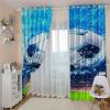 CLZLH 3D Soccer Blackout Curtains, 2-Piece Set, 132 × 214 cm view 1