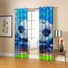 CLZLH 3D Soccer Blackout Curtains, 2-Piece Set, 132 × 214 cm view 2