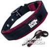 Black Rhino Comfort Collar, Super-Soft Neoprene-Padded Dog Collar, Durable, Adjustable, Reflective, Weather-Resistant, XL, Wine Red/Black view 4