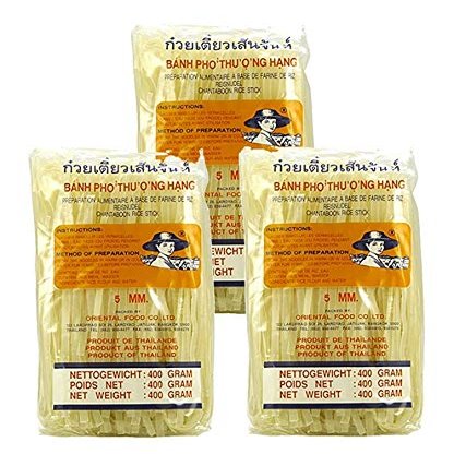 Farmer 5 mm Asian Rice Noodles, 400 g, 3-Pack (3 x 400 g)