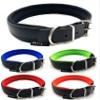 Biothane Dog Collar with Neoprene Lining, Adjustable, XS–L (L: 48–55 cm), Black/Flame Red view 1